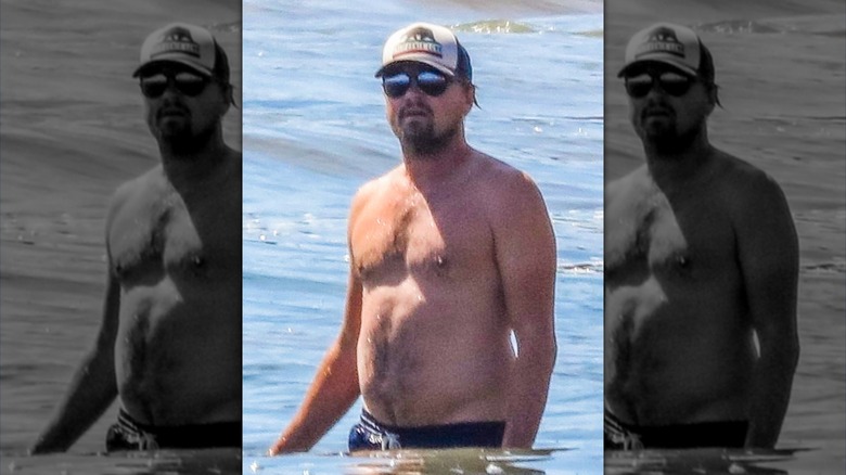 Leonardo DiCaprio in the water