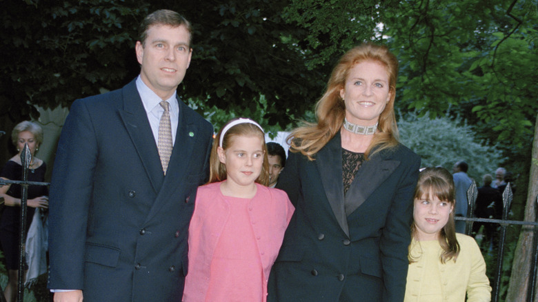 Prince Andrew, Sarah Ferguson, their children 