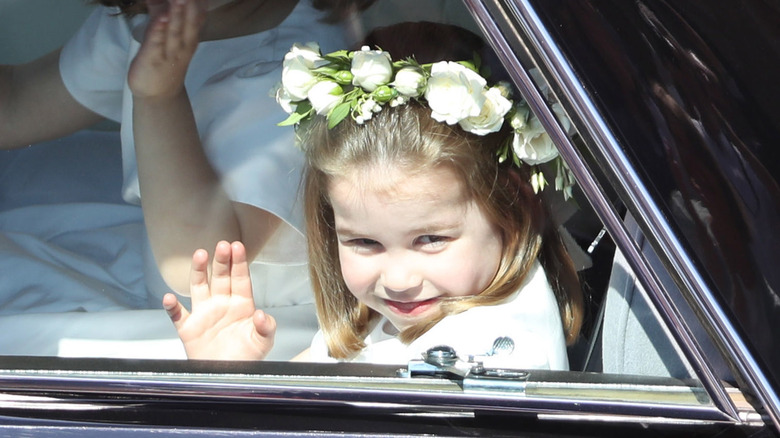 Princess Charlotte waving