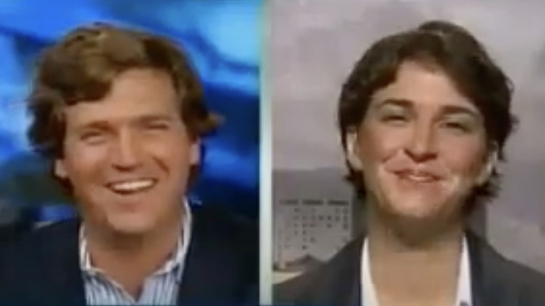 Tucker Carlson on MSNBC with Rachel Maddow