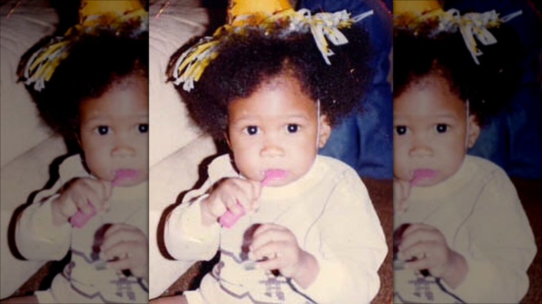 Usher as a baby 