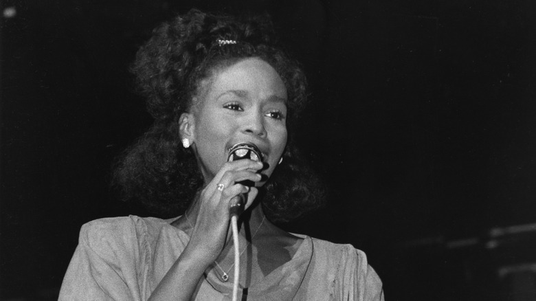 Whitney Houston performing