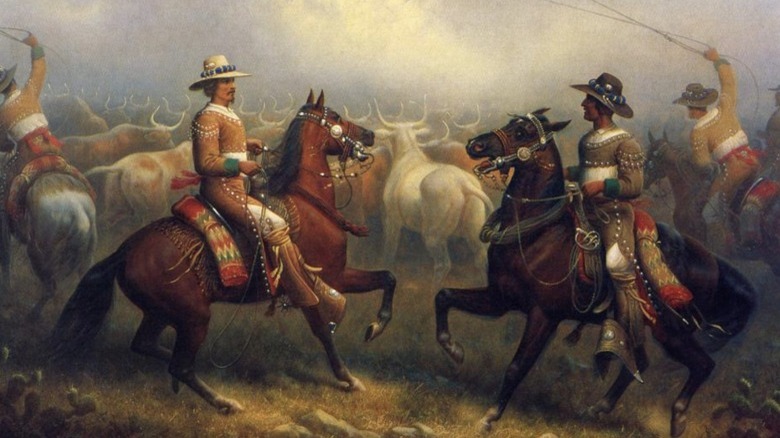 California vaqueros historical painting 