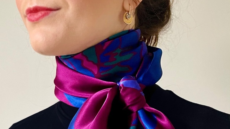 Don't Think You Can Wear a Silk Scarf in the Winter? Think Again