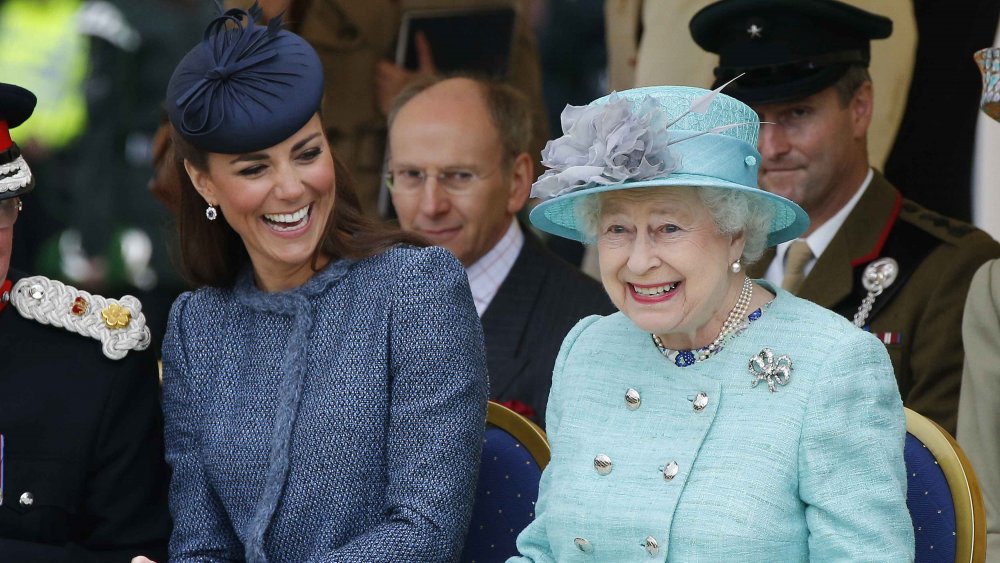 Queen Elizabeth and Kate Middleton