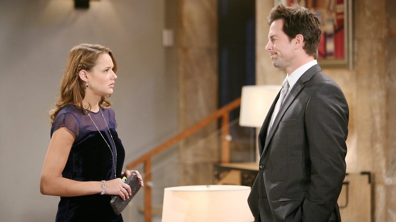 Hunter King and Michael Muhney on Y&R