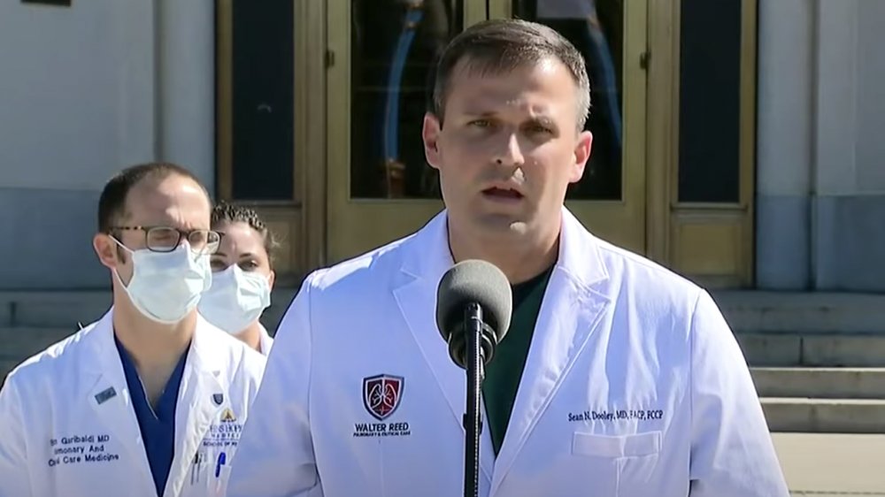 Dr. Sean Dooley at Walter Reed Trump press conference 