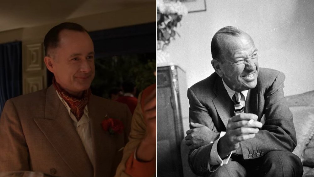 Netflix's Hollywood actor Billy Boyd and Noel Coward, split images