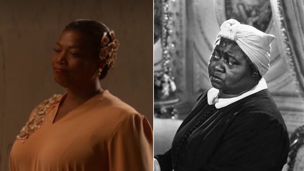 Netflix's Hollywood actress Queen Latifah and Hattie McDaniel, split images