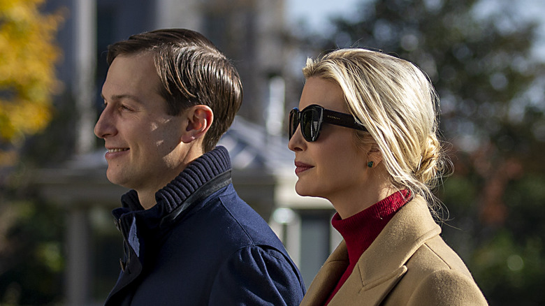 Jared Kushner and Ivanka Trump walking