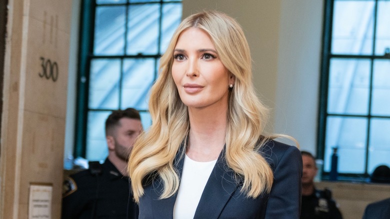 Ivanka Trump photographed in suit and white shirt