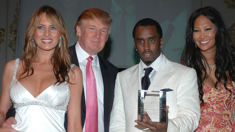 Sean "Diddy" Combs at event with the Trumps