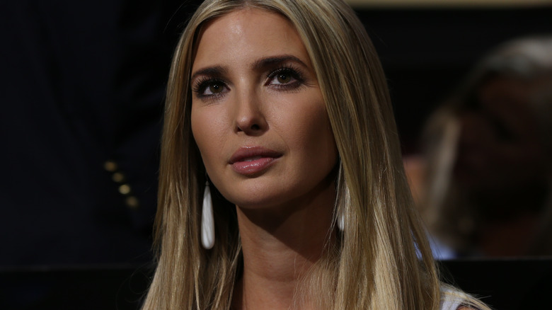 Ivanka Trump looking up