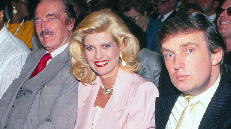 Fred, Ivana, and Donald Trump sitting