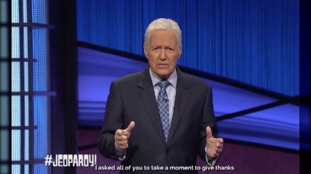 Alex Trebek hosts final Jeopardy episodes