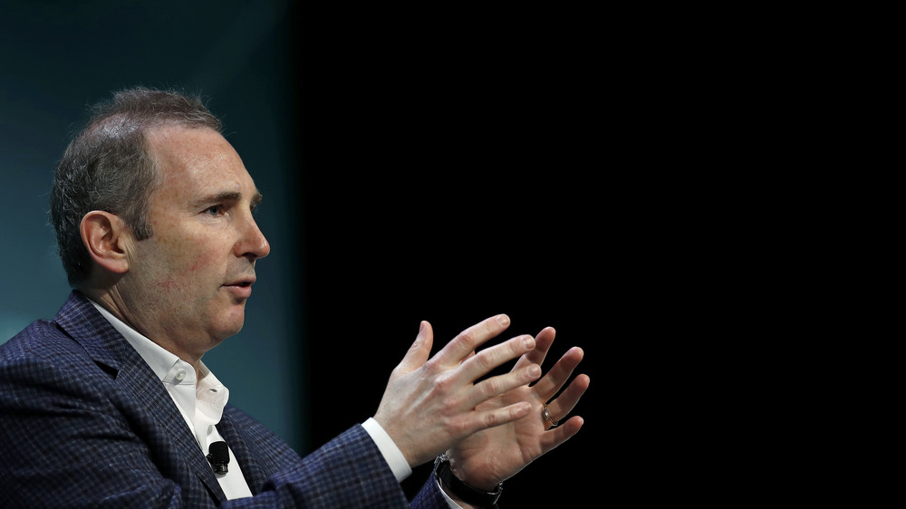 Amazon CEO Andy Jassy speaking