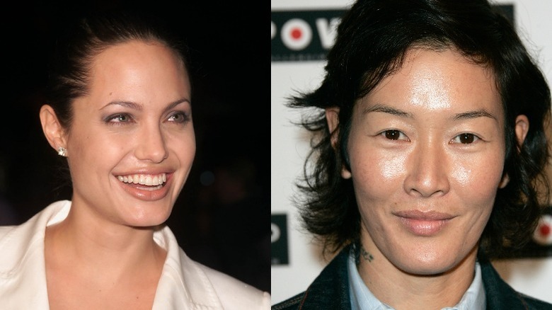 Angelina Jolie and Jenny Shimizu
