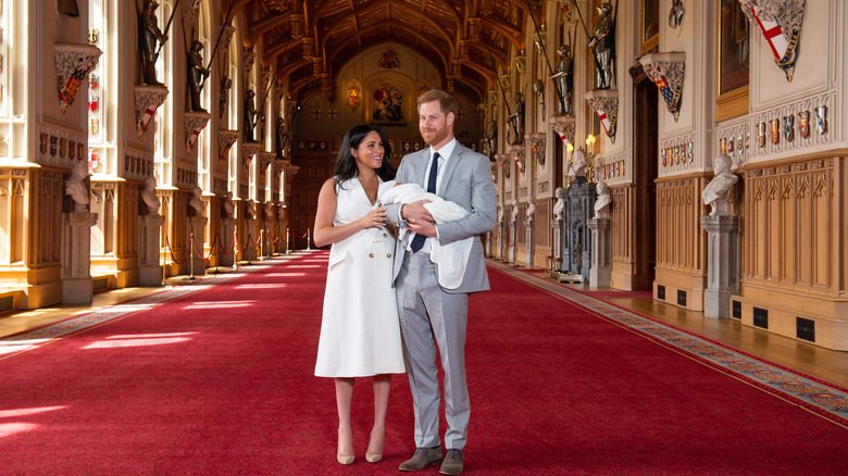 Prince Harry and Meghan with newborn Archie