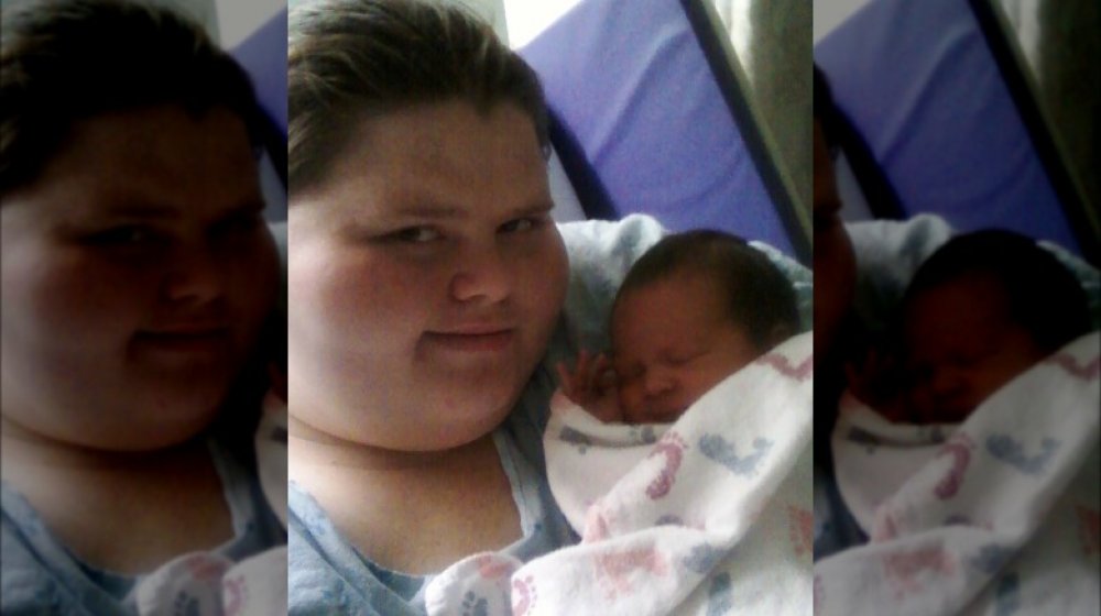 Ashley Dunn Bratcher from My 600-lb Life with her son