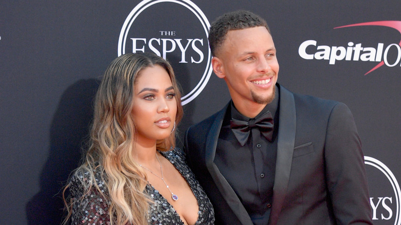 Ayesha Curry and Stephen Curry at event