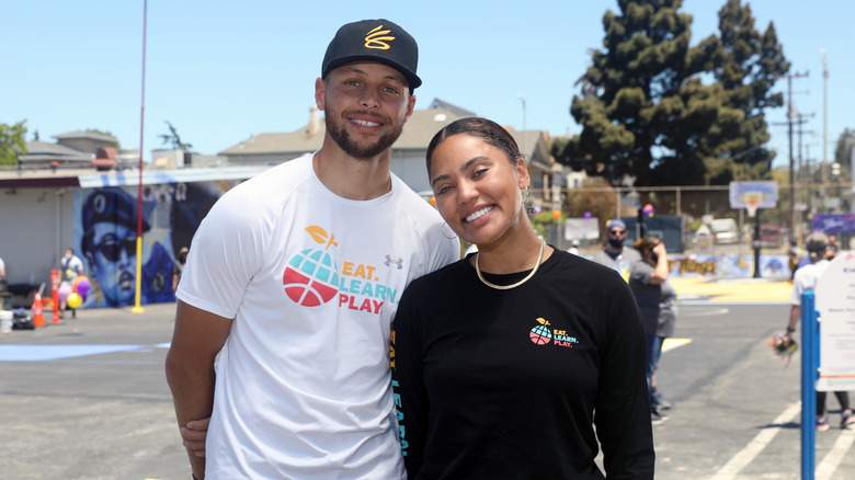 Stephen and Ayesha Curry at event