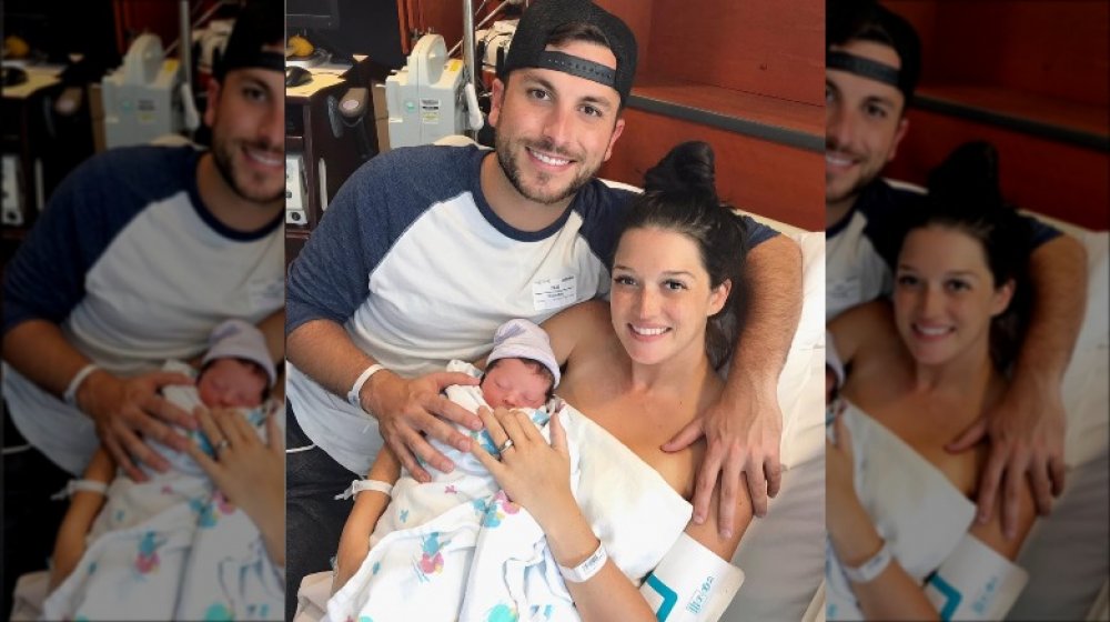 Bachelor in Paradise stars Jade Roper and Tanner Tolbert with their daughter