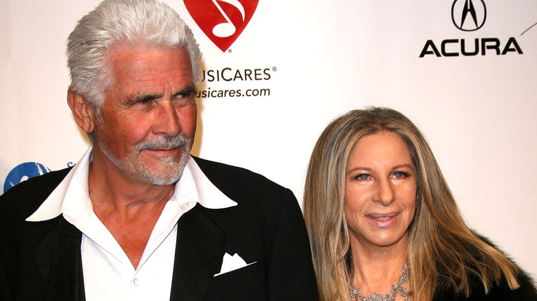 Barbra Streisand and James Brolin on the red carpet