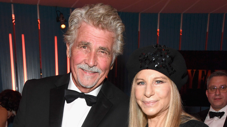 Barbra Streisand and James Brolin smile