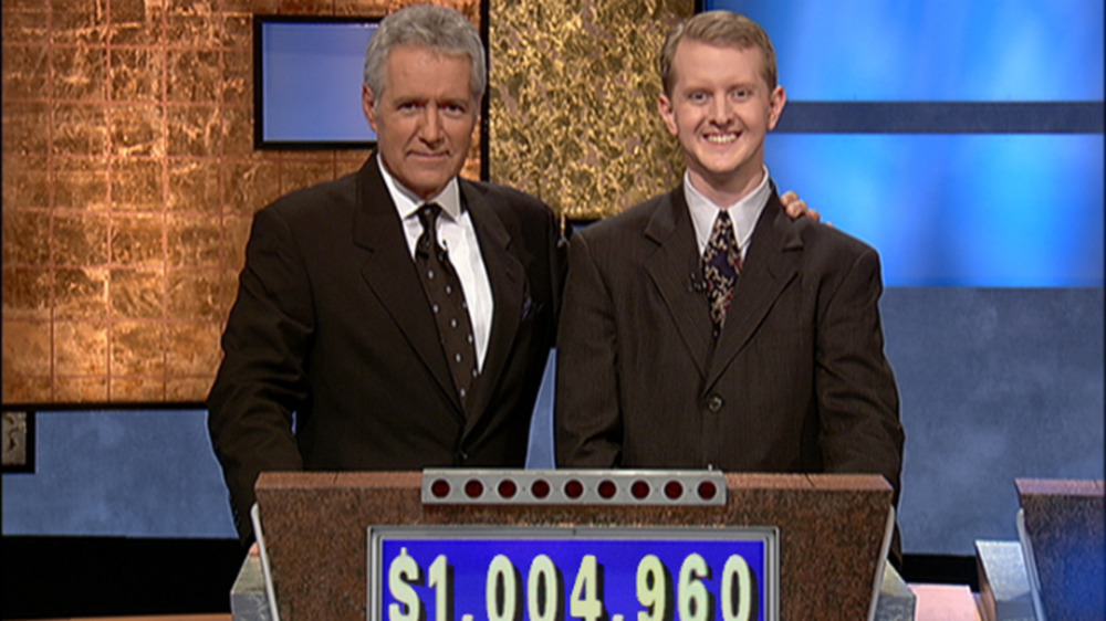 Alex Trebek and Ken Jennings