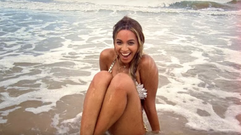 Beyoncé on the beach