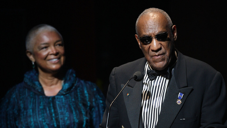 Bill and Camille Cosby onstage