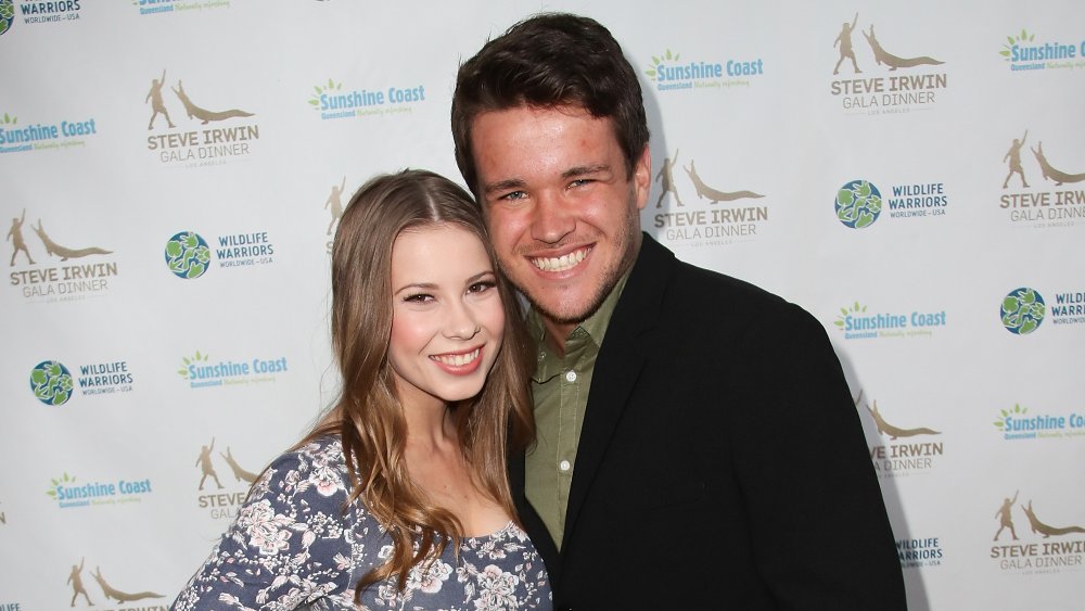 Bindi Irwin and Chandler Powell at a gala in 2017