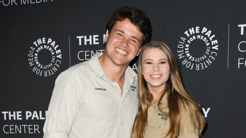 Chandler Powell and Bindi Irwin at a screening in 2019