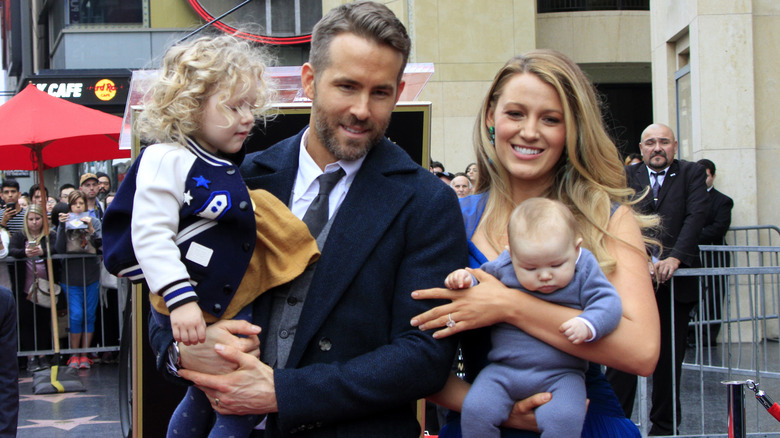 Blake Lively and Ryan Reynolds with their kids James and Inez