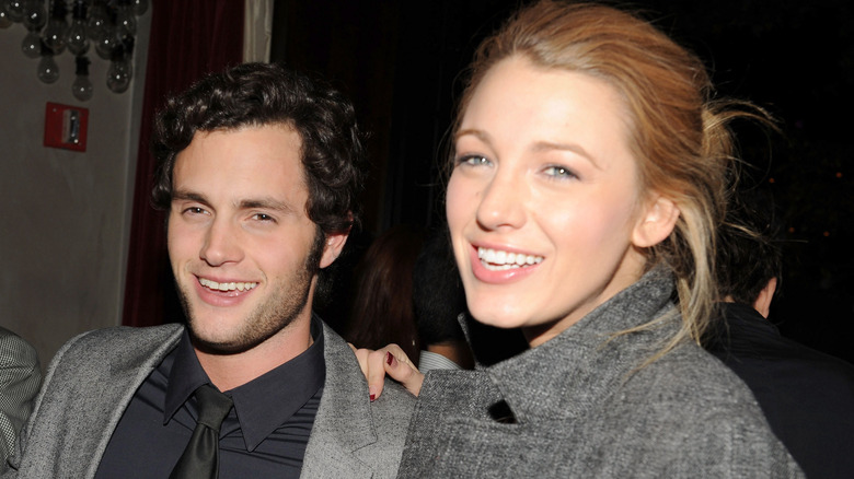 Penn Badgley and Blake Lively