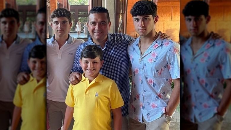 Buddy Valastro poses with his sons