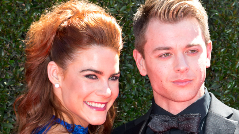 Courtney Hope and Chad Duell