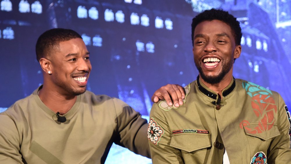 Chadwick Boseman and Michael B Jordan