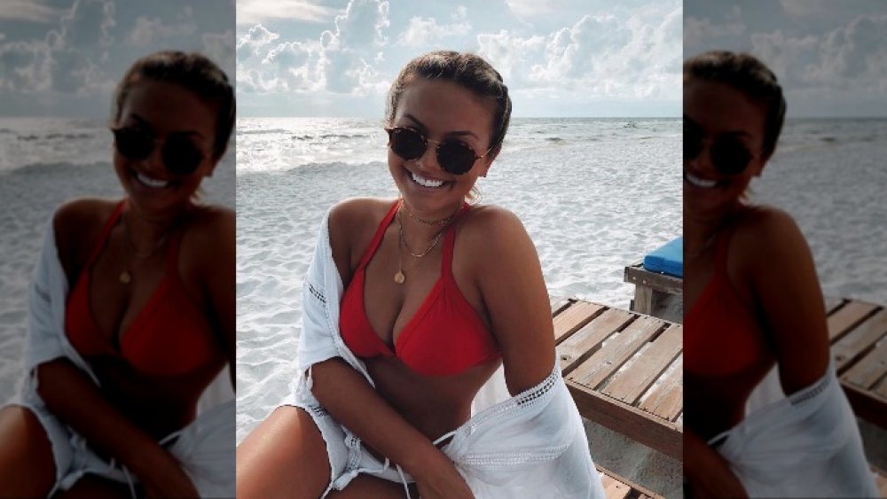 Chase Chrisley's girlfriend Emmy Medders in a swimsuit on the beach