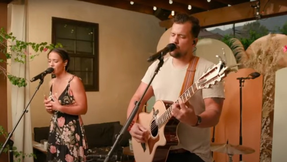 Johnnyswim performing a song