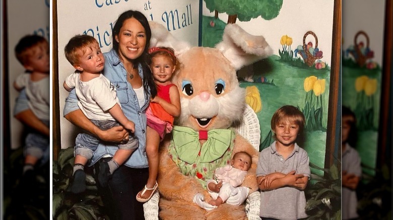 Joanna Gaines with her young kids 
