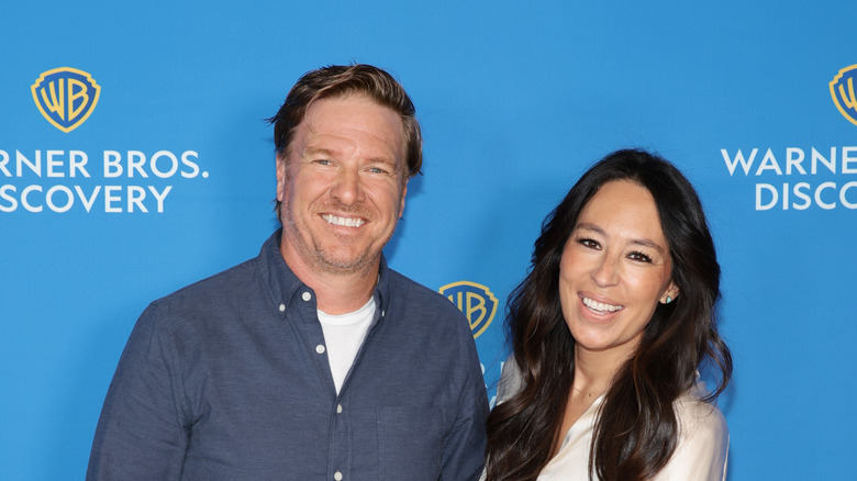 Chip and Joanna Gaines posing  