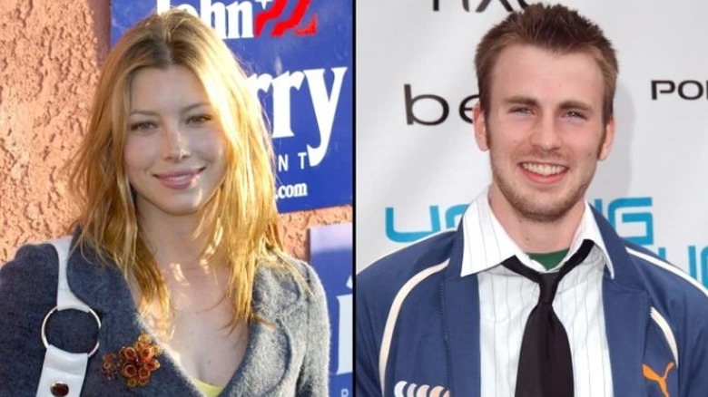 Jessica Biel and Chris Evans