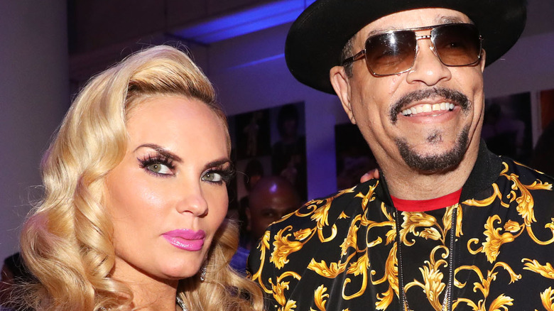 Ice-T and Coco Austin at party