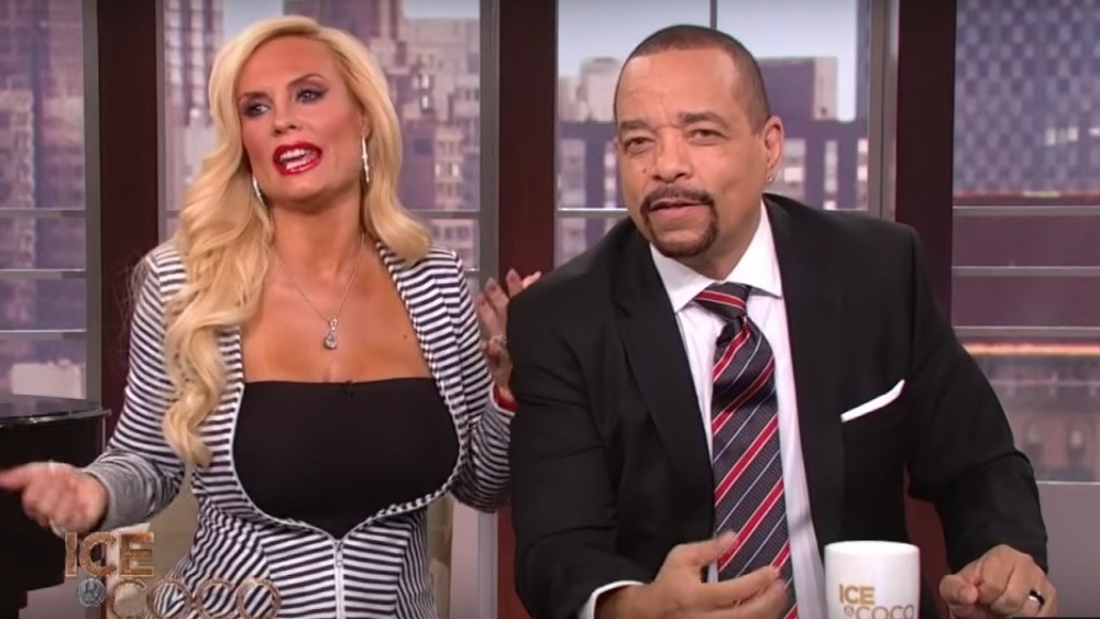 Ice and Coco Austin on their talk show