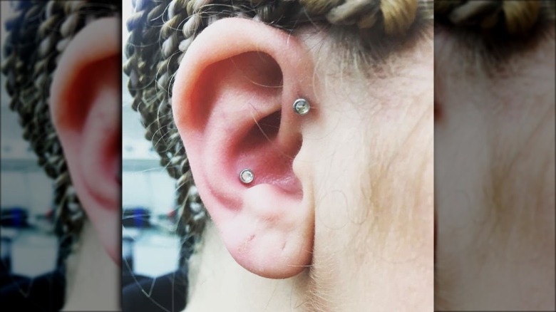 new conch piercing