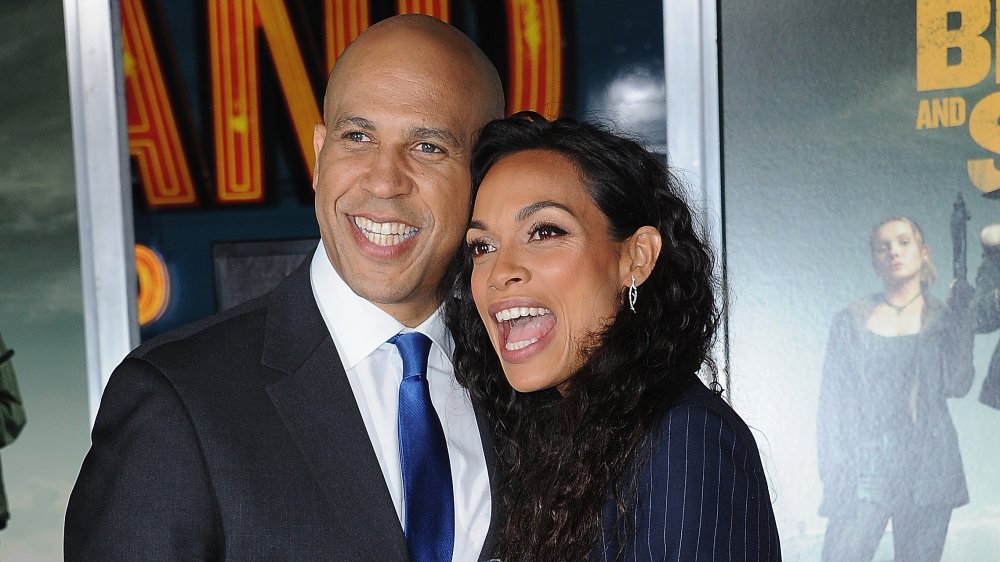 Cory Booker and Rosario Dawson