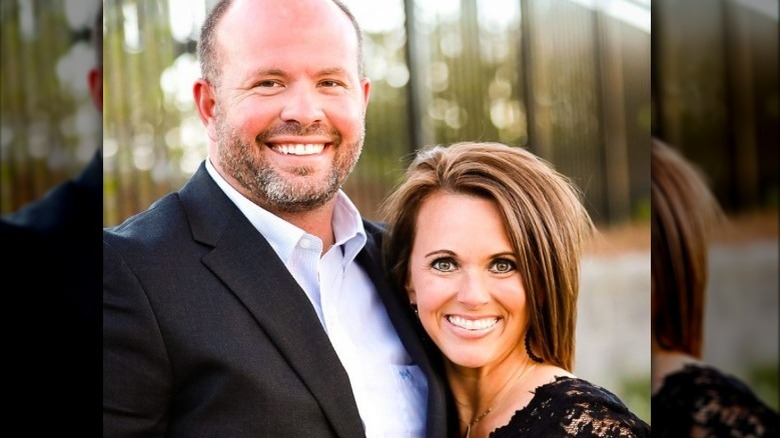 Eric Waldrop and his wife Courtney Waldrop smiling