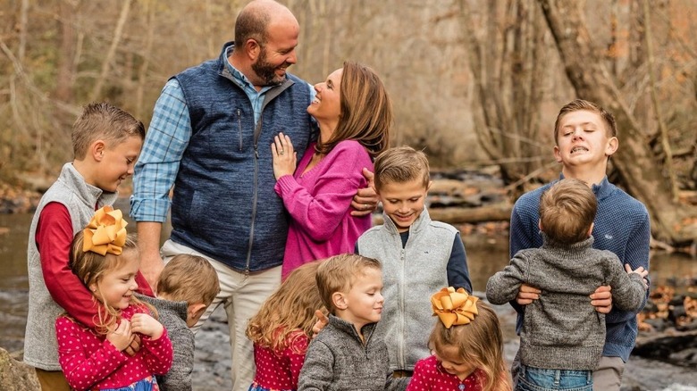 The Waldrop family smiling 