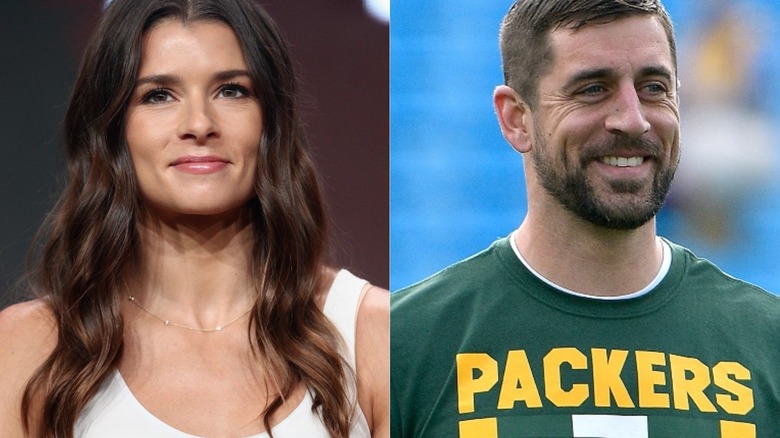 Danica Patrick and Aaron Rodgers